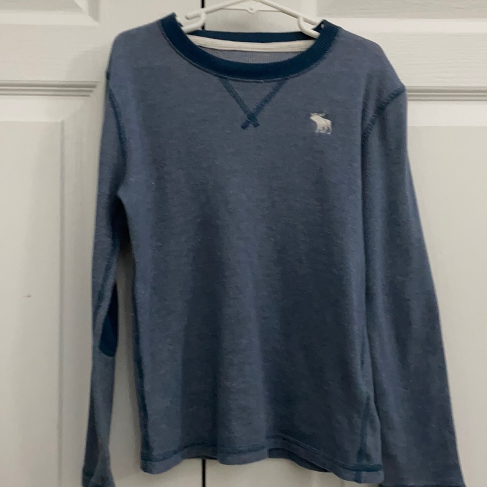 NAVY BLUE ABERCROMBIE KIDS LONG SLEEVE TOP